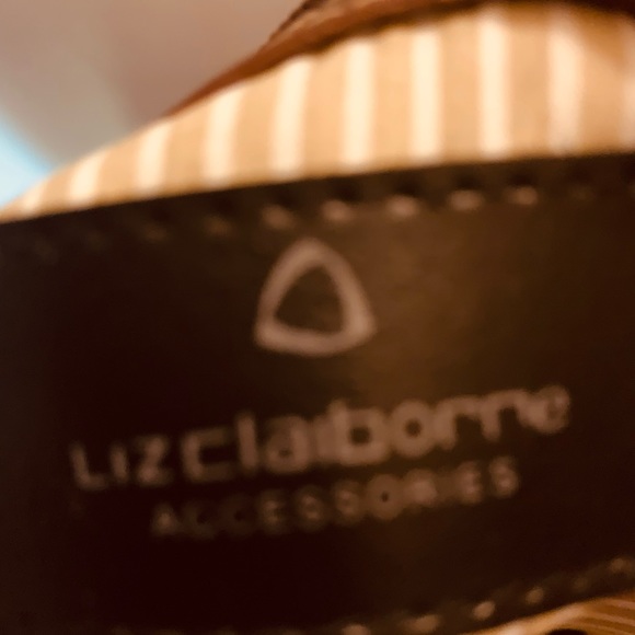 Liz Claiborne brown and white purse - Picture 3 of 3